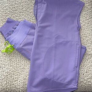 women’s FIGS SCRUBS in light purple